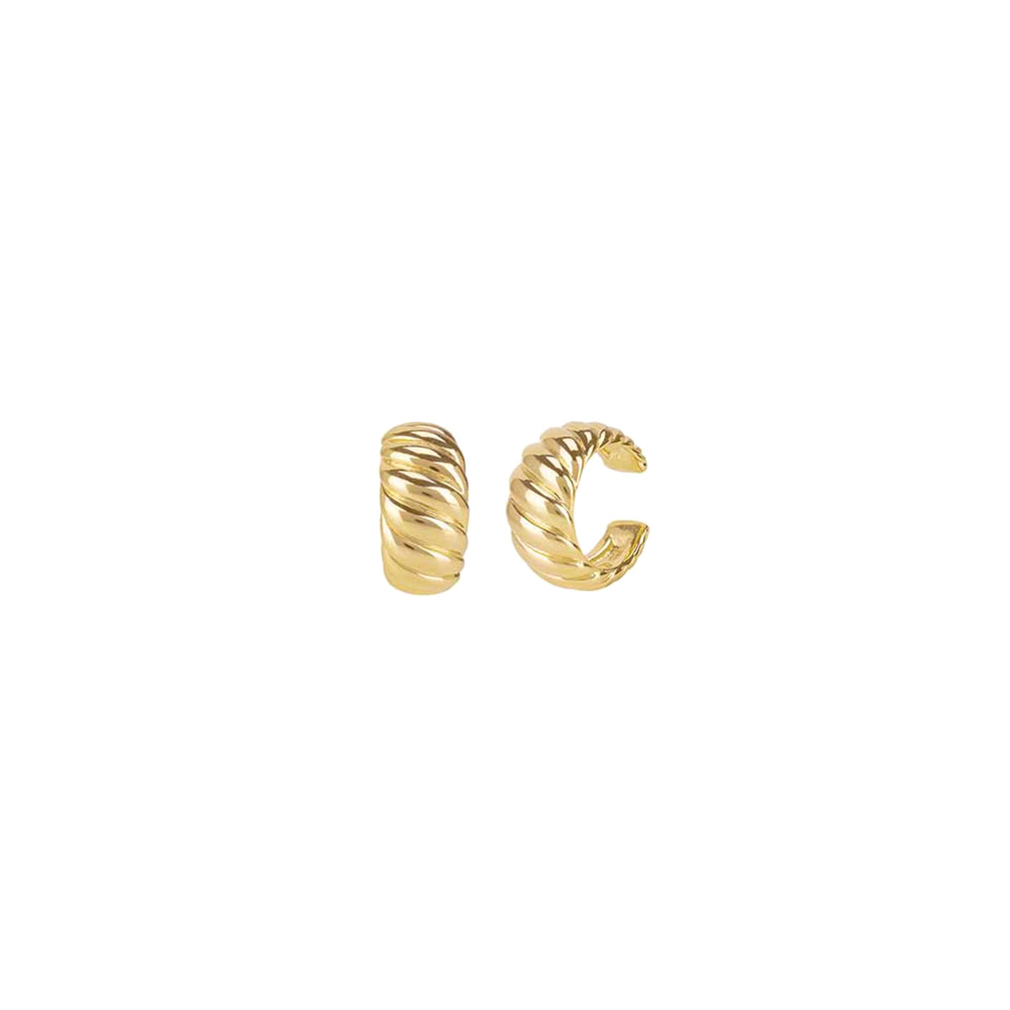 Croissant Ear Cuffs in Gold