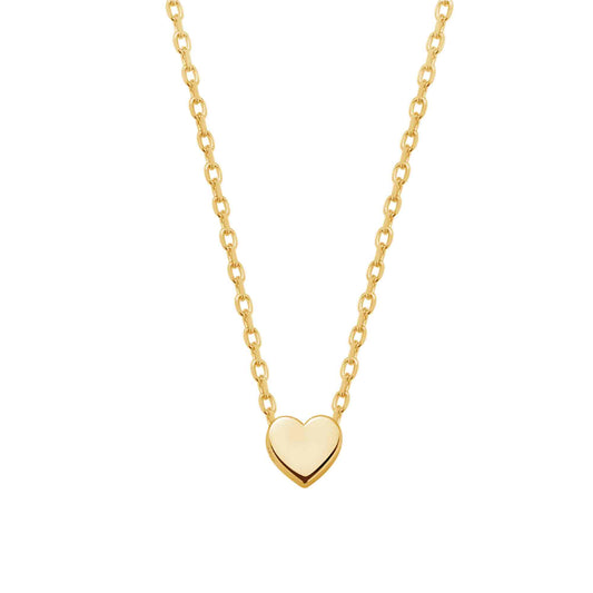 Heart Pendant Necklace in Gold