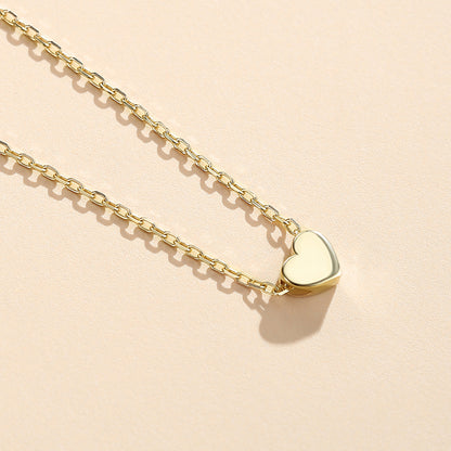 Heart Pendant Necklace in Gold