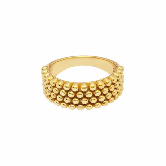 Motley Beaded Ring in Gold