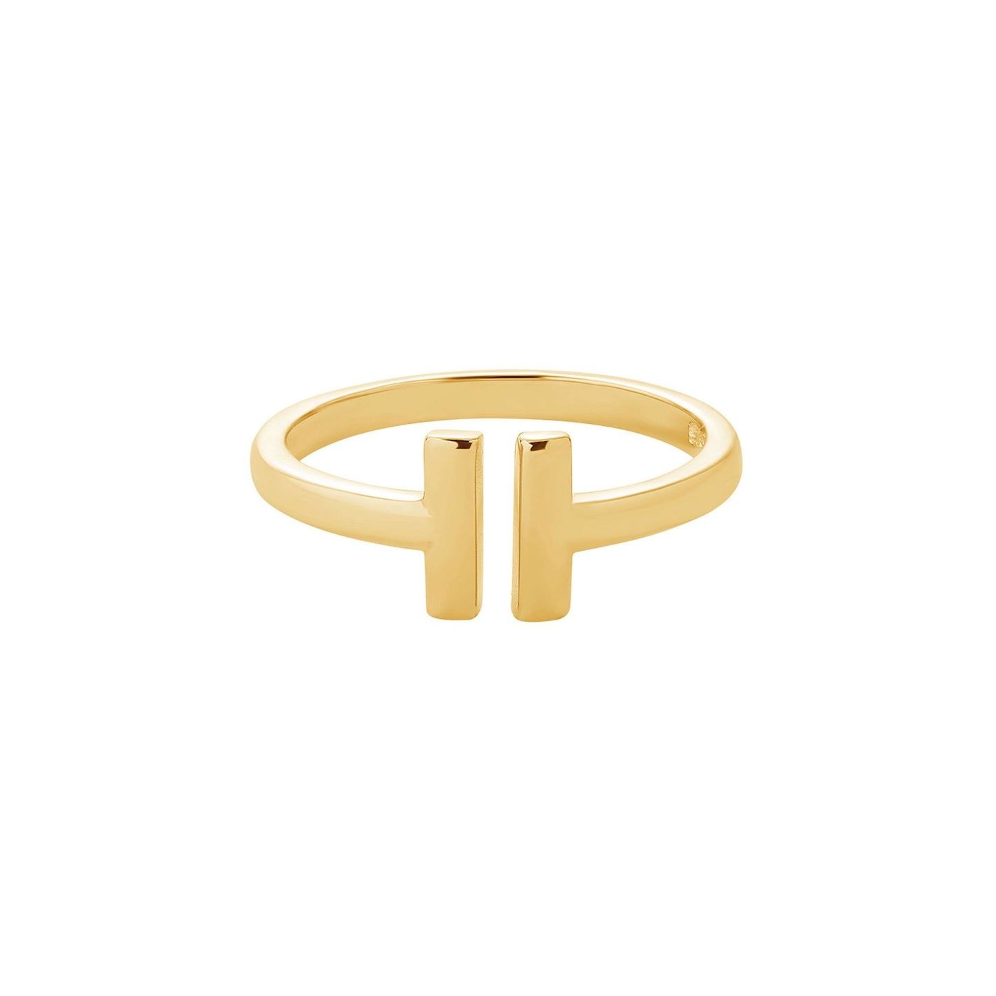 T-Bar Open Ring in Gold