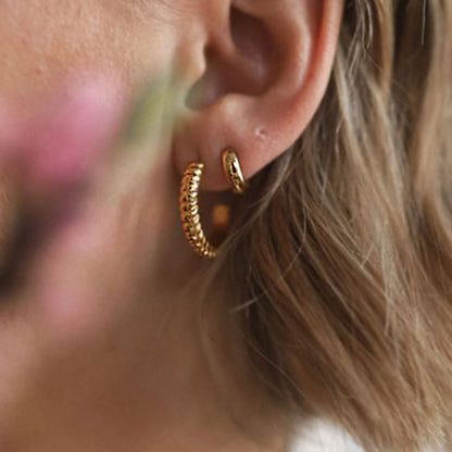 June Hoop Earrings in Gold