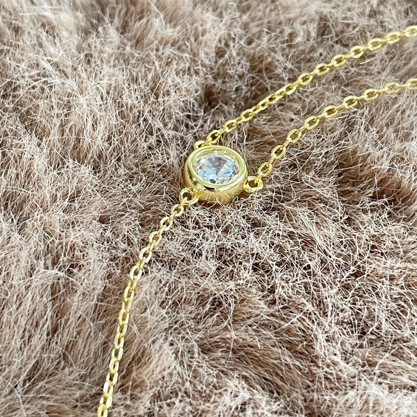 Pearl Drop Necklace in Gold