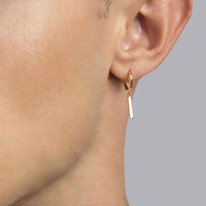 Dangling Bar Earrings in Silver