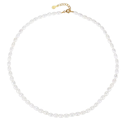 Pearl Necklace in Gold