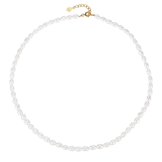 Pearl Necklace in Gold