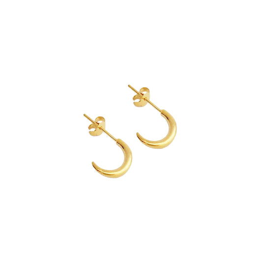 Eclipse Stud Earrings in Gold