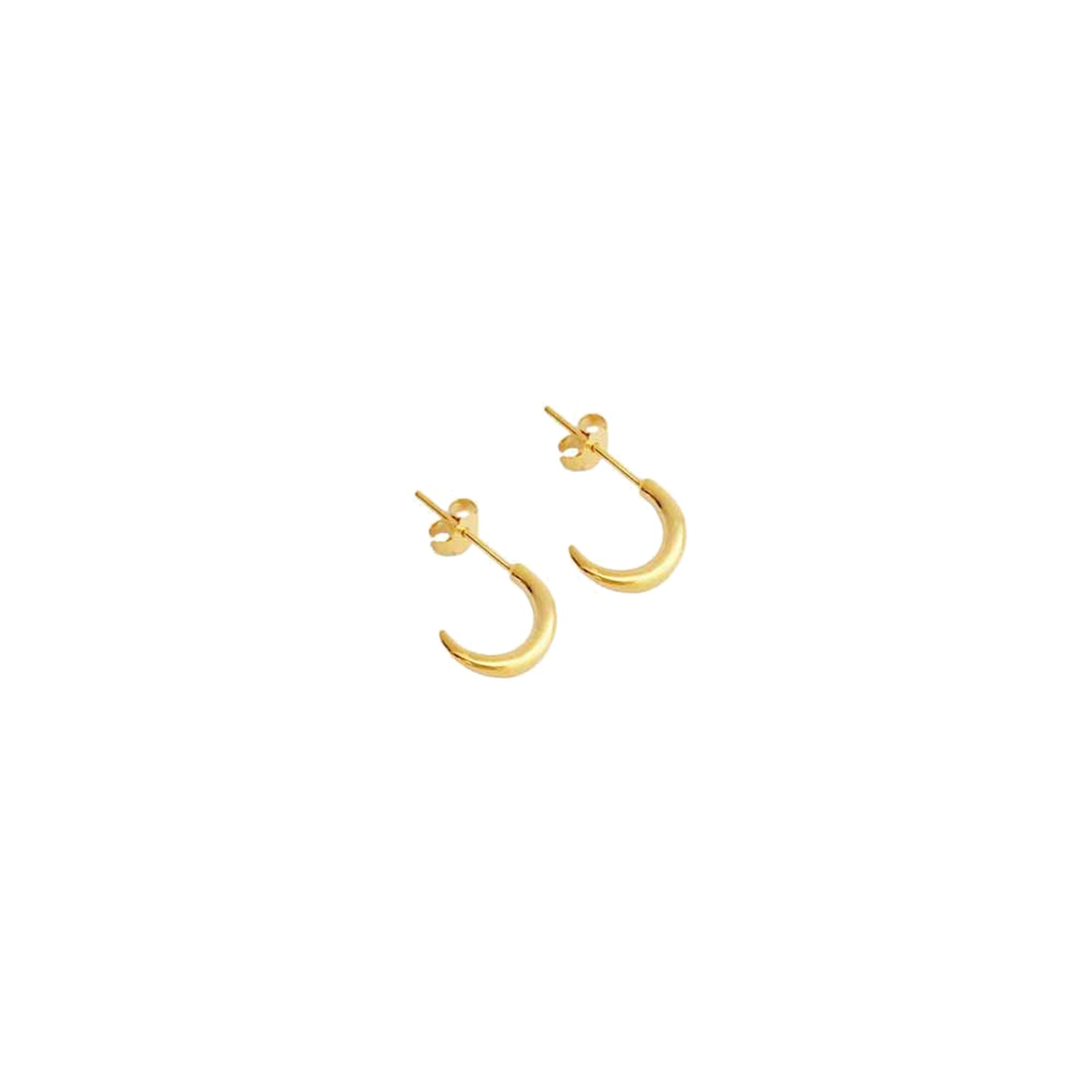 Eclipse Stud Earrings in Gold
