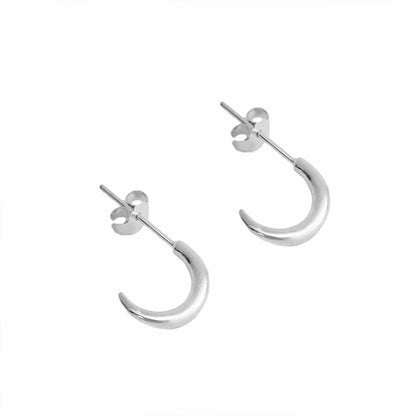 Eclipse Stud Earrings in Silver