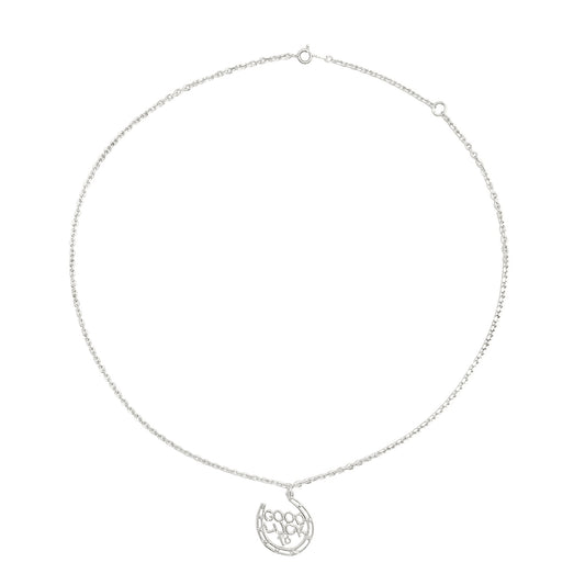 Good Luck Charm Silver Chain Necklace