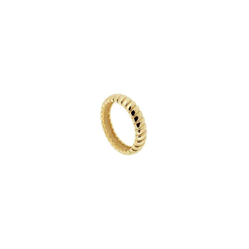 Croissant Band Ring in Gold