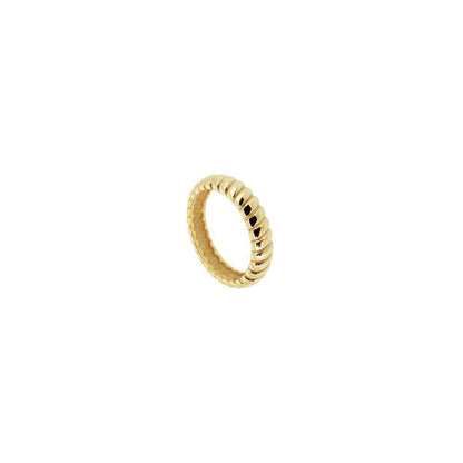 Croissant Band Ring in Gold