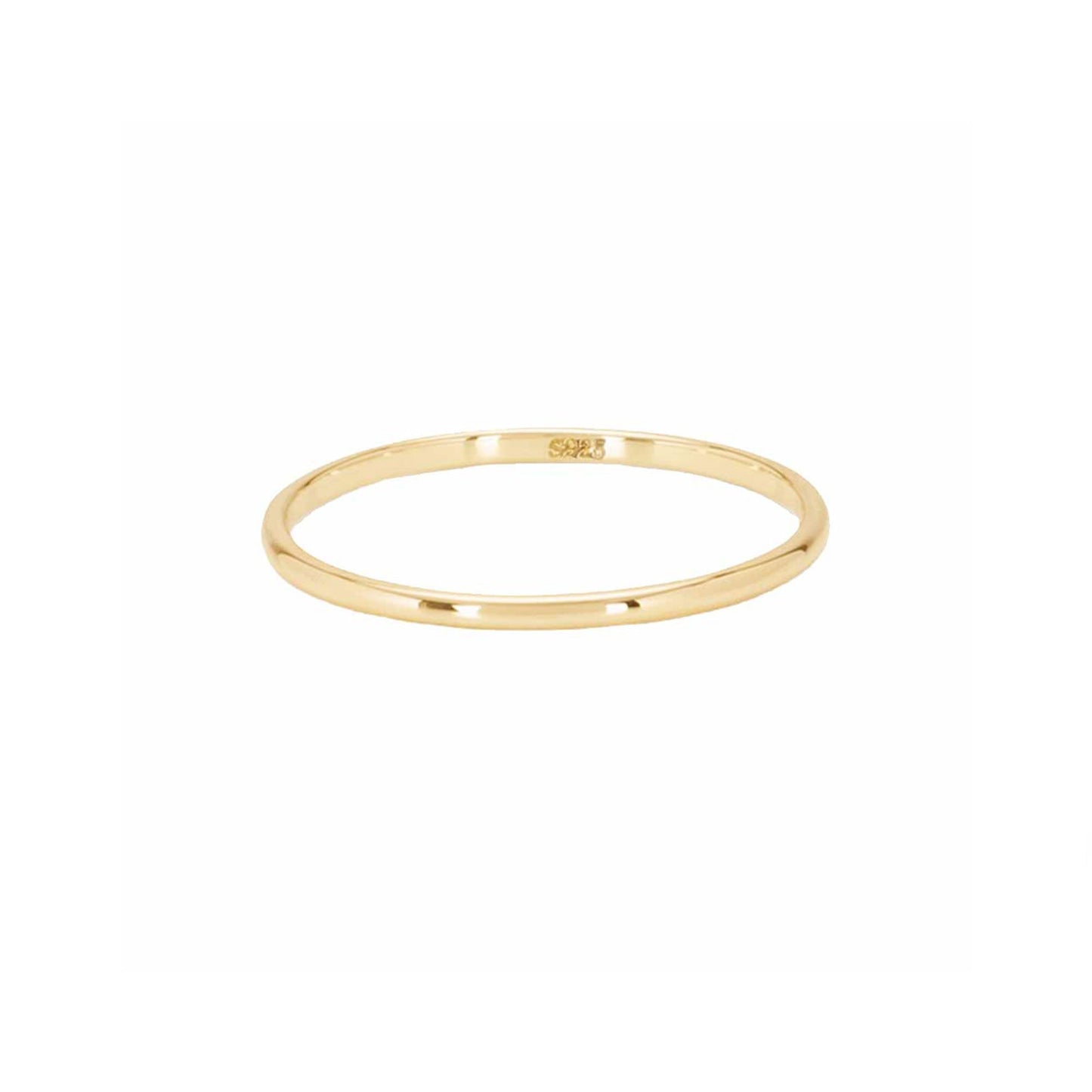 Simple Band Stacker Ring in Gold