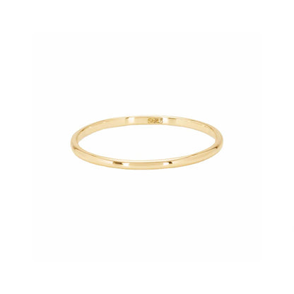 Simple Band Stacker Ring in Gold