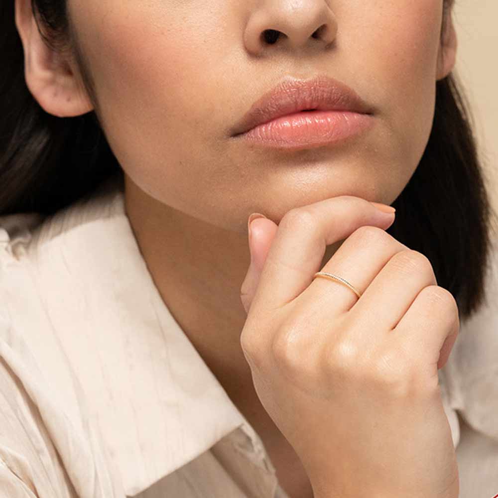 Twisted Stacker Ring in Gold