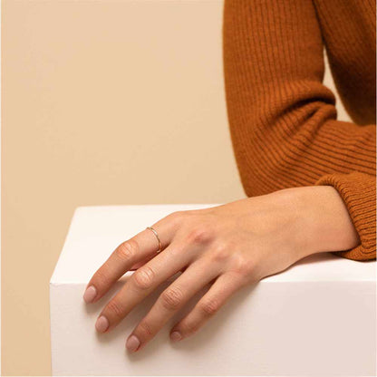 Simple Band Stacker Ring in Gold