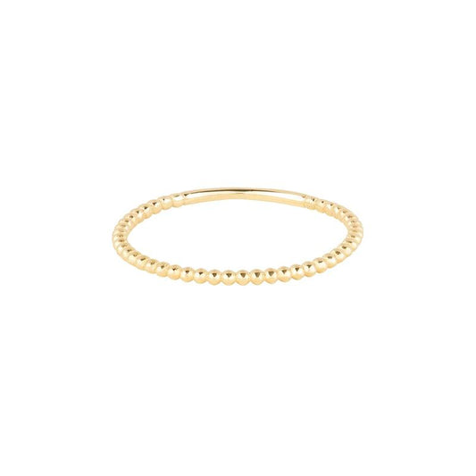 Beaded Stacker Ring in Gold