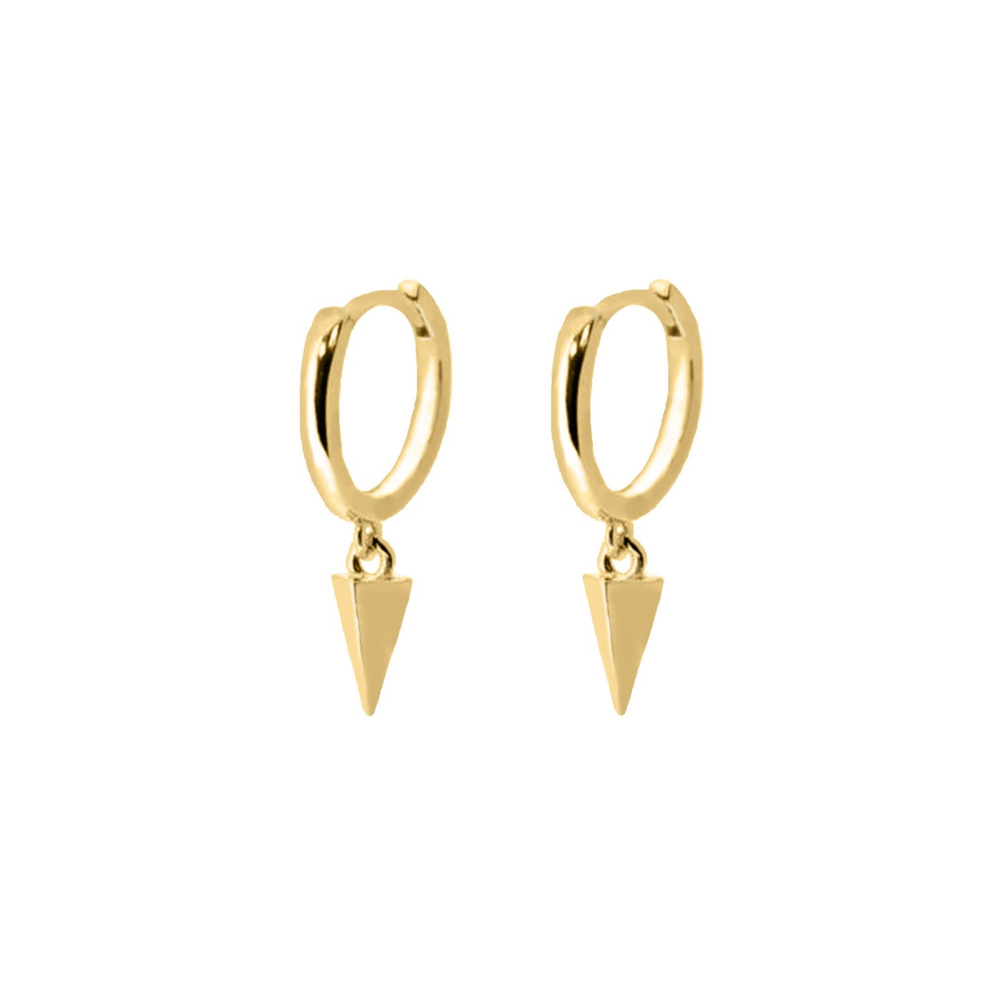 Spike Dangle Earrings in Gold