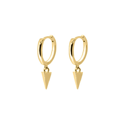 Spike Dangle Earrings in Gold