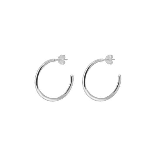 Hoop Earrings in Silver