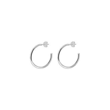 Hoop Earrings in Silver