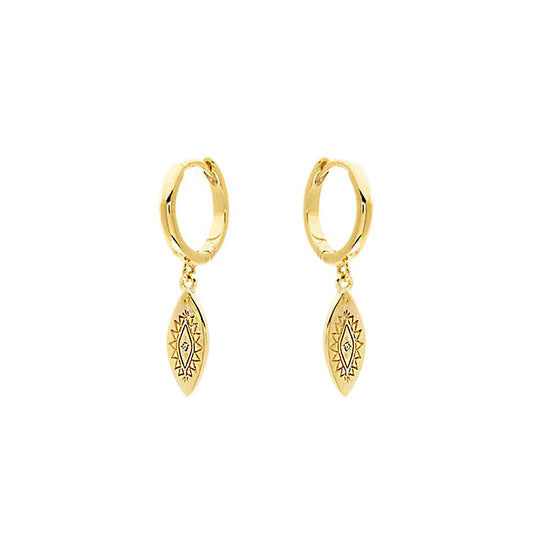 Indie Dangle Earrings in Gold