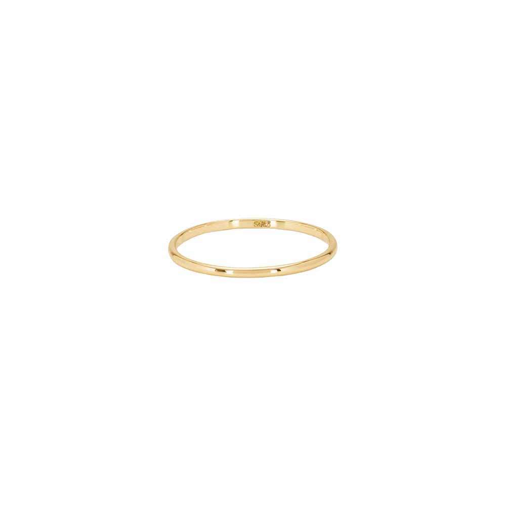 Simple Band Stacker Ring in Gold