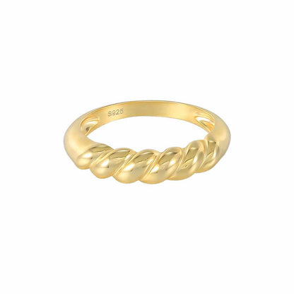 Half Croissant Ring in Gold