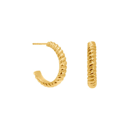 June Hoop Earrings in Gold