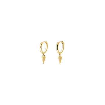 Spike Dangle Earrings in Gold