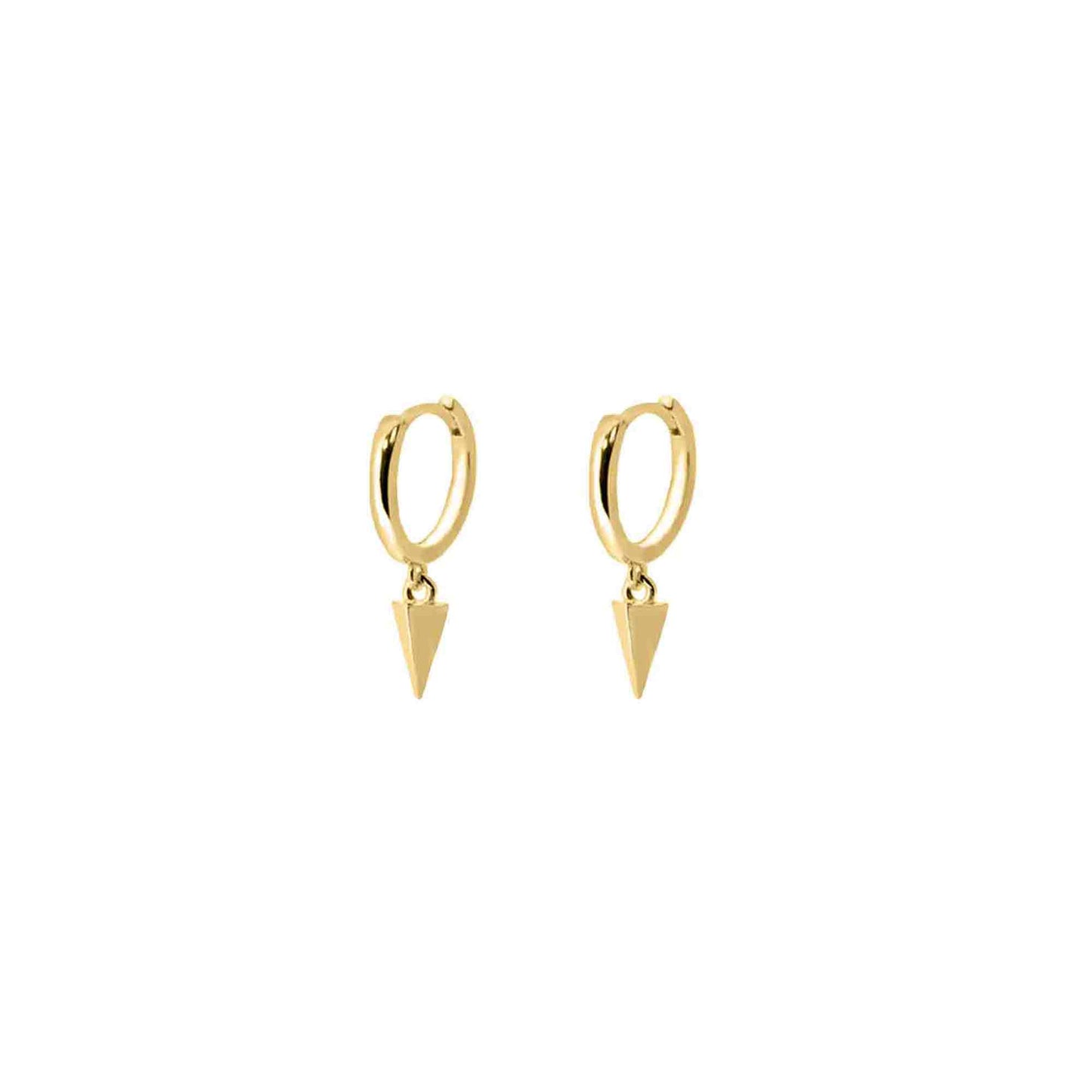 Spike Dangle Earrings in Gold