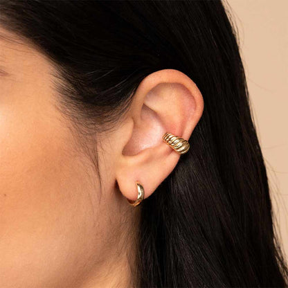 Croissant Ear Cuffs in Gold