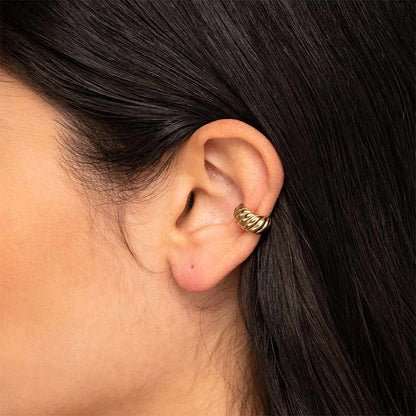 Croissant Ear Cuffs in Silver