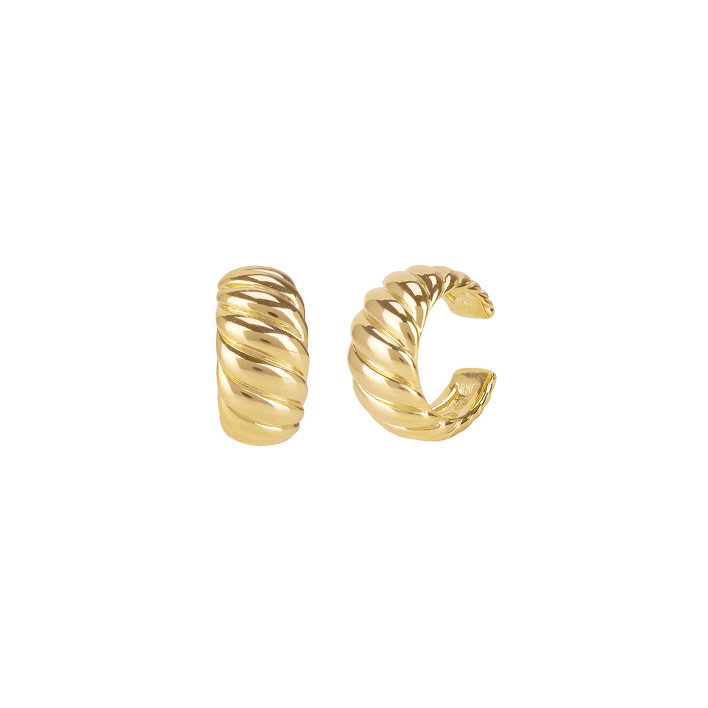 Croissant Ear Cuffs in Gold