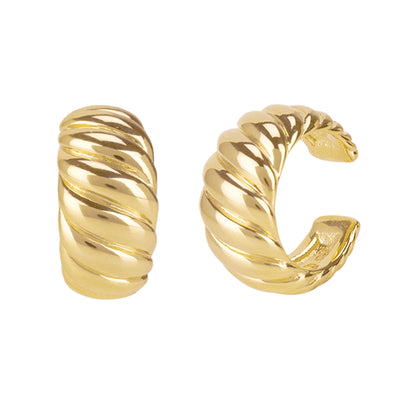 Croissant Ear Cuffs in Gold