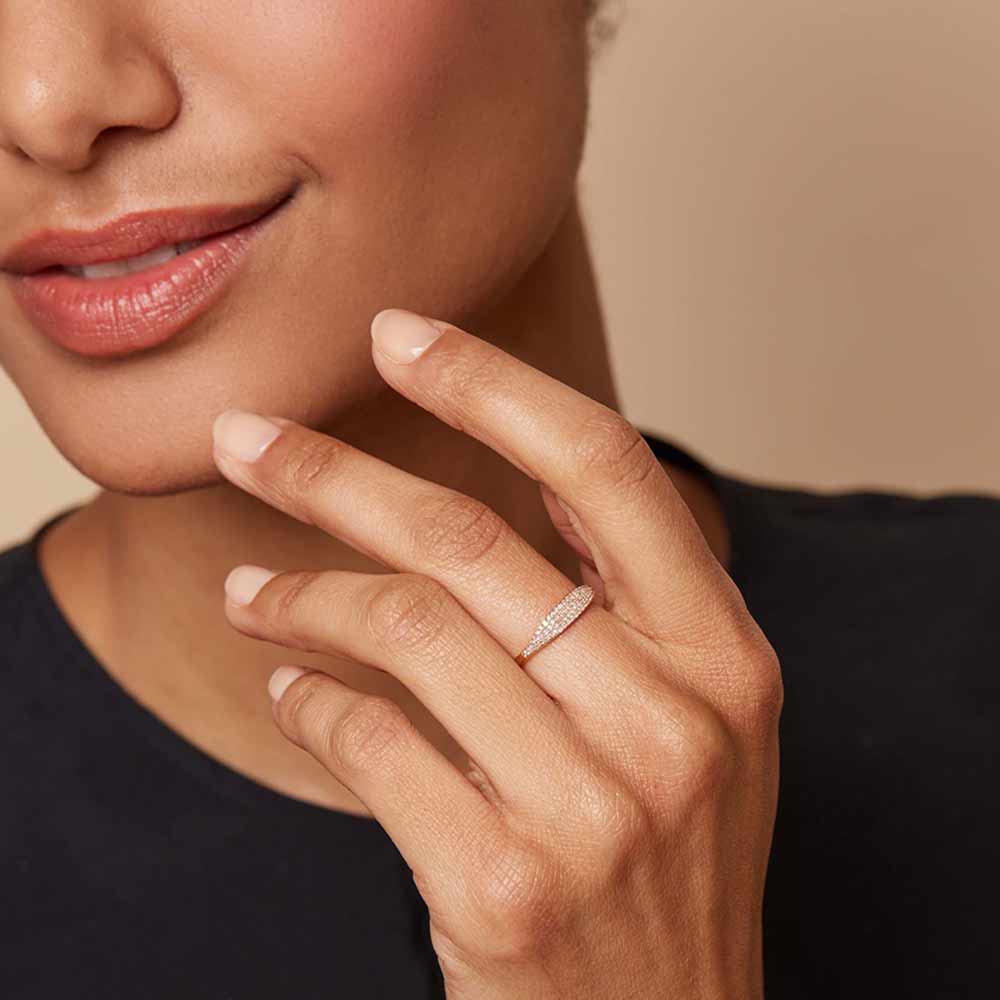 Pave Ring in Gold