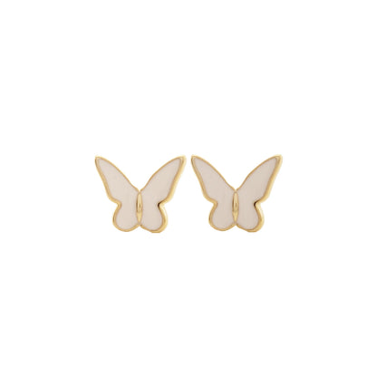 Butterfly Stud Earrings in Gold