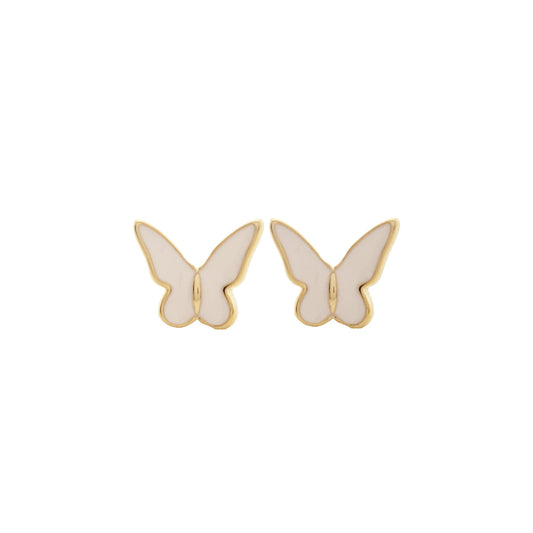 Butterfly Stud Earrings in Gold