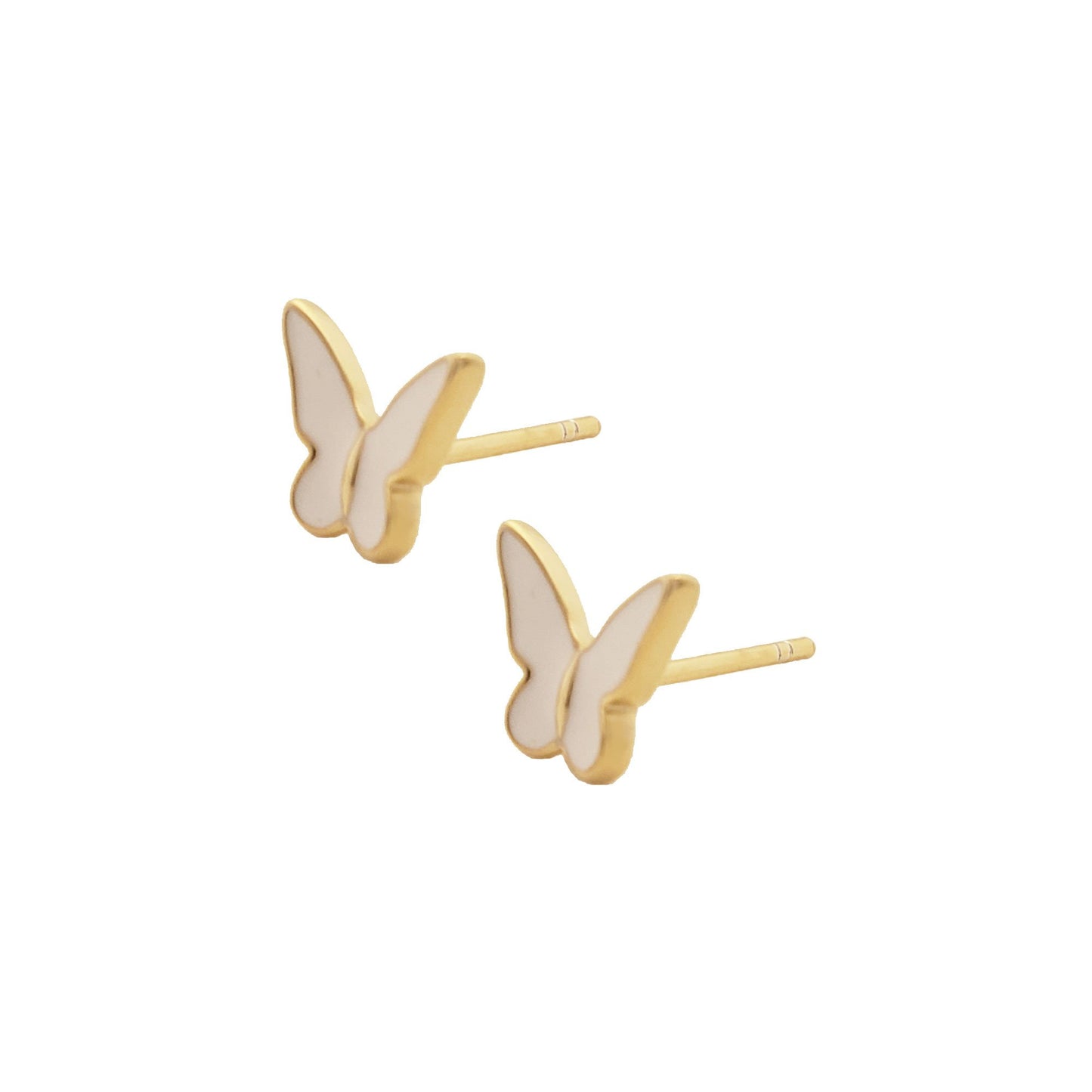 Butterfly Stud Earrings in Gold
