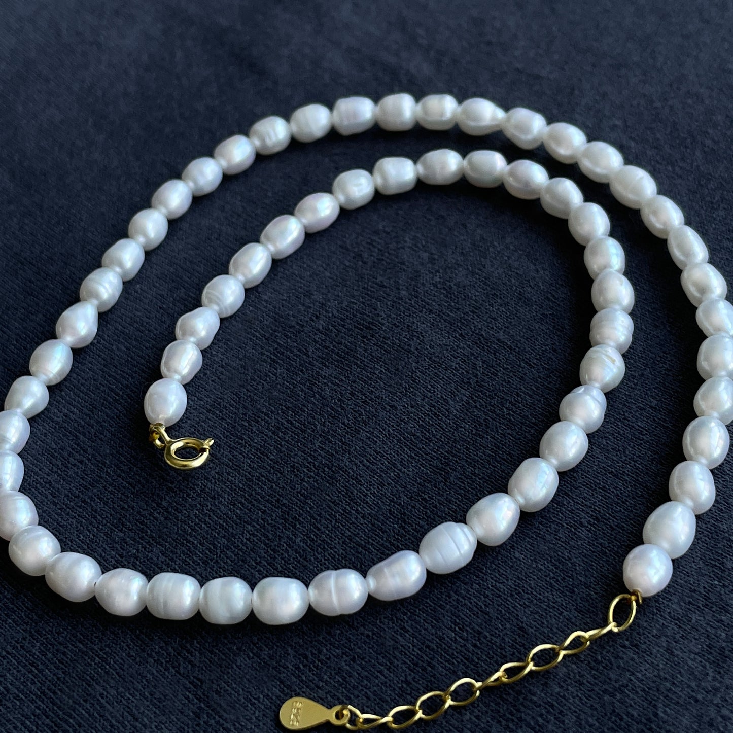 Pearl Necklace in Gold