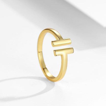 T-Bar Open Ring in Gold