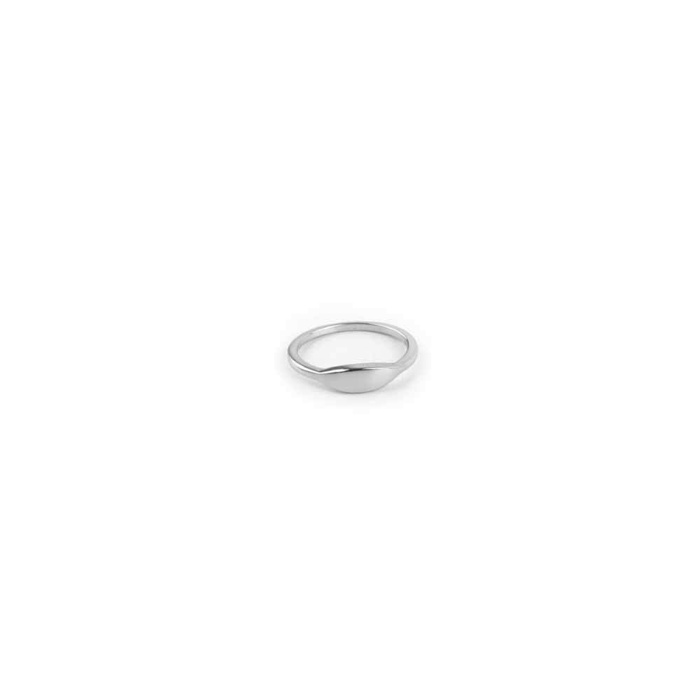 Slim Signet Ring in Silver