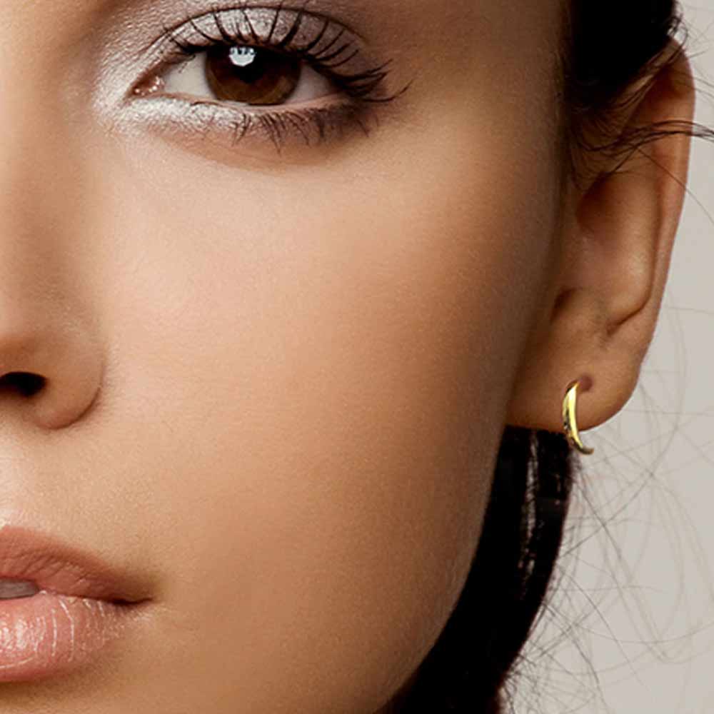 Eclipse Stud Earrings in Silver