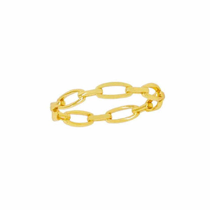 Chain Link Ring in Gold