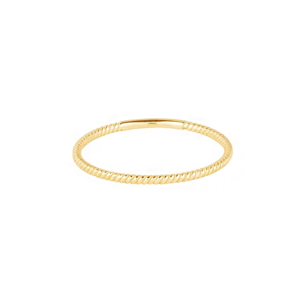 Twisted Stacker Ring in Gold