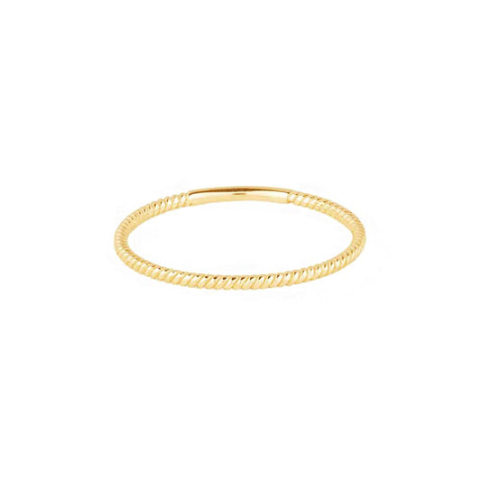 Twisted Stacker Ring in Gold