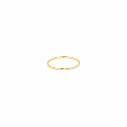 Twisted Stacker Ring in Gold