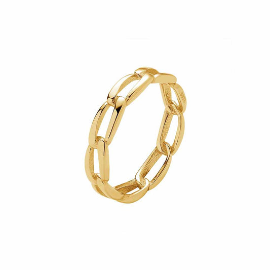Chain Ring in Gold