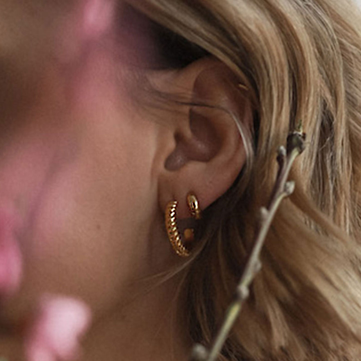 June Hoop Earrings in Gold