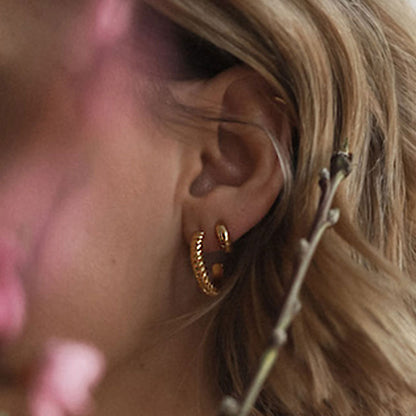 June Hoop Earrings in Gold